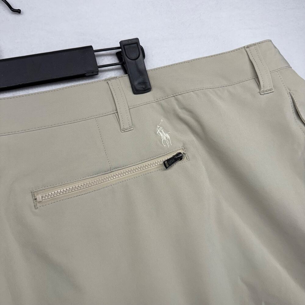 Ralph Lauren Shorts men's 56B 56 Big Beige Tan Tech Performance Golf Wicking NEW - Picture 8 of 10